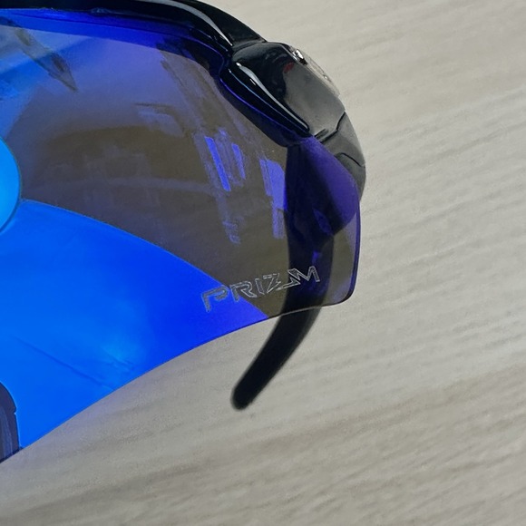 Oakley Radar Ev Path Men's Sunglasses Black Frame Blue Lenses - Prizm Lens - Picture 4 of 4